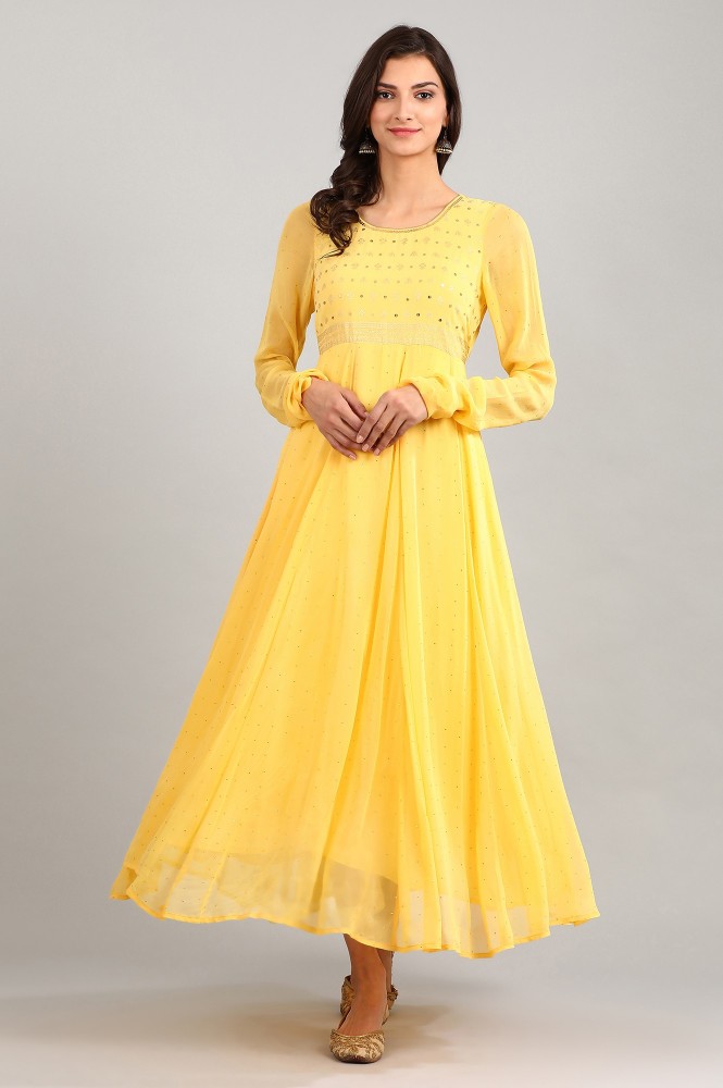Yellow Flared Dress