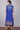 Blue Printed Mandarin Neck kurta Set