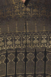 Black Flared Embellished kurta Set