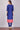 Blue Printed Mandarin Neck kurta Set