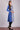 Blue Printed Round Neck Winter kurta