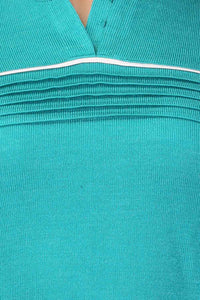Blue Mandarin Neck Winter kurta