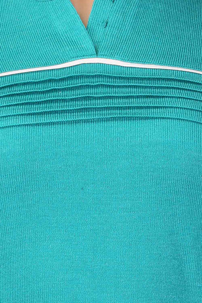 Blue Mandarin Neck Winter kurta