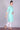 Green 3/4 Sleeve Band Collar kurta