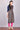 Navy Blue Mandarin Neck Printed kurta