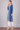 Blue Printed Round Neck Winter kurta