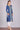 Blue Printed Round Neck Winter kurta