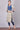 Blue &amp; Beige Printed Round Neck kurta