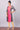 Grey &amp; Pink Printed Round Neck kurta