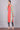 Peach Printed Round Neck Winter kurta