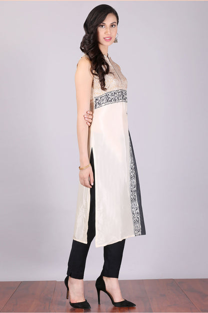 Multicolor Sleeveless Printed kurta