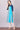 Blue Mandarin Neck 3/4 Sleeve kurta