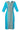 Blue Printed Mandarin Neck kurta
