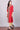Red Printed Mandarin Neck kurta
