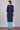 Navy Blue Viscose Printed kurta