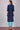 Navy Blue Mandarin Neck Printed kurta