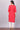 Red 3/4 Sleeve Round Neck kurta