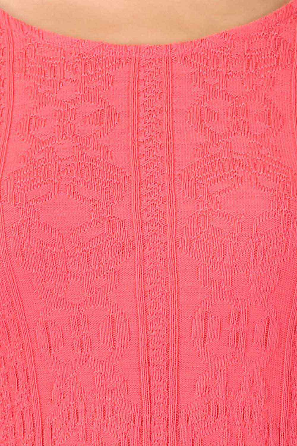 Pink Round Neck Winter kurta
