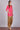 Pink Square Neck Printed kurta