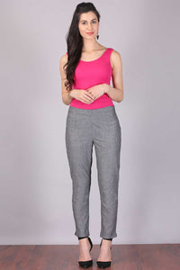 Grey Cropped Trousers