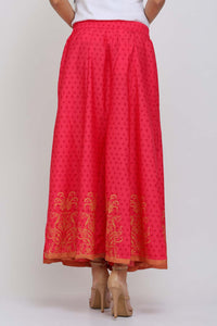 Pink Printed Skirt