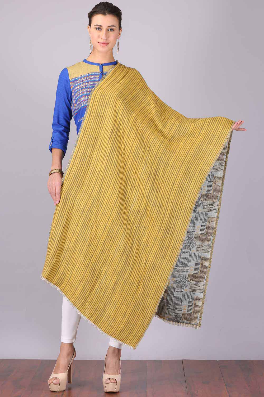 Yellow Winter Shawl