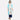 Blue Printed Boat Neck kurta