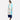Blue Printed Boat Neck kurta
