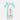 Blue Printed Boat Neck kurta