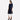 Navy Blue Round Neck Denim kurta