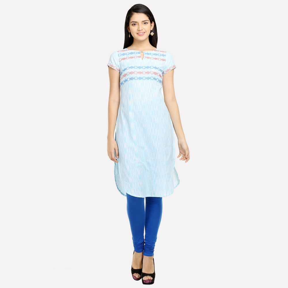 Light Blue Short Sleeve kurta