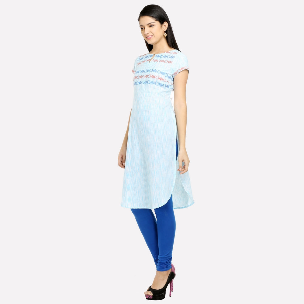 Light Blue Short Sleeve kurta