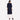 Navy Blue Round Neck 3/4 Sleeve kurta