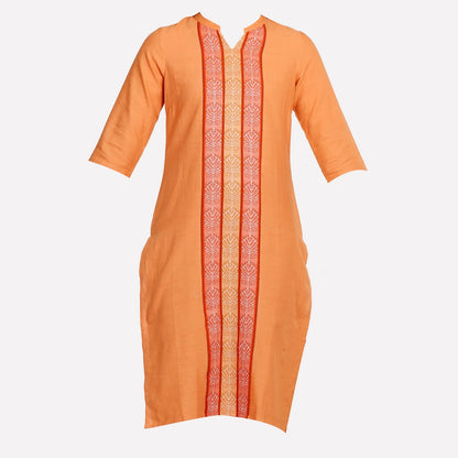 Orange 3/4 Sleeve kurta