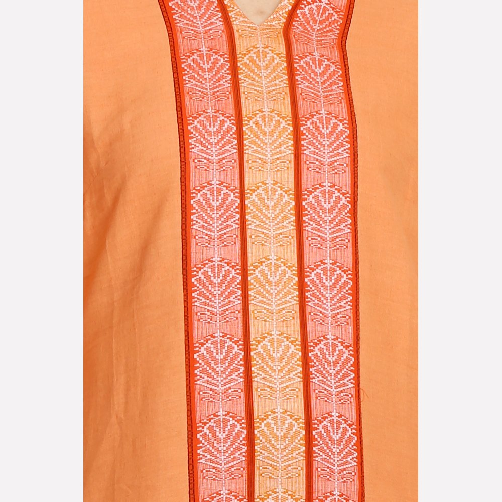 Orange 3/4 Sleeve kurta