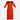 Red &amp; White Colorblocked 3/4 Sleeve kurta