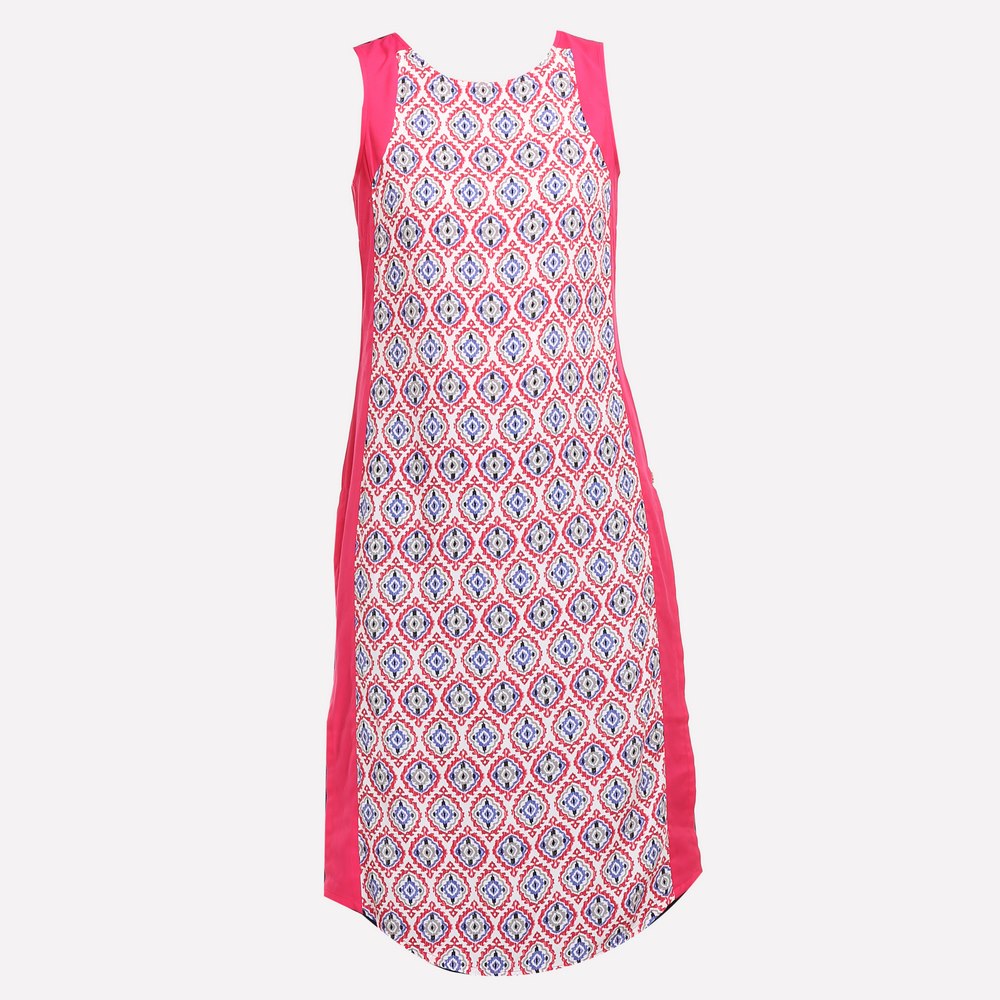 Pink Printed Sleeveless kurta