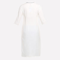 White Geometric Print kurta