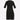 Black 3/4 Sleeve Pintuck kurta