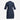 Navy Blue Collar Neck 3/4 Sleeve Denim kurta