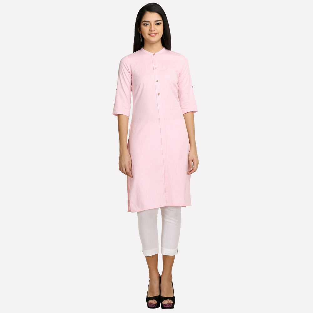 Light Pink 3/4 Sleeve kurta