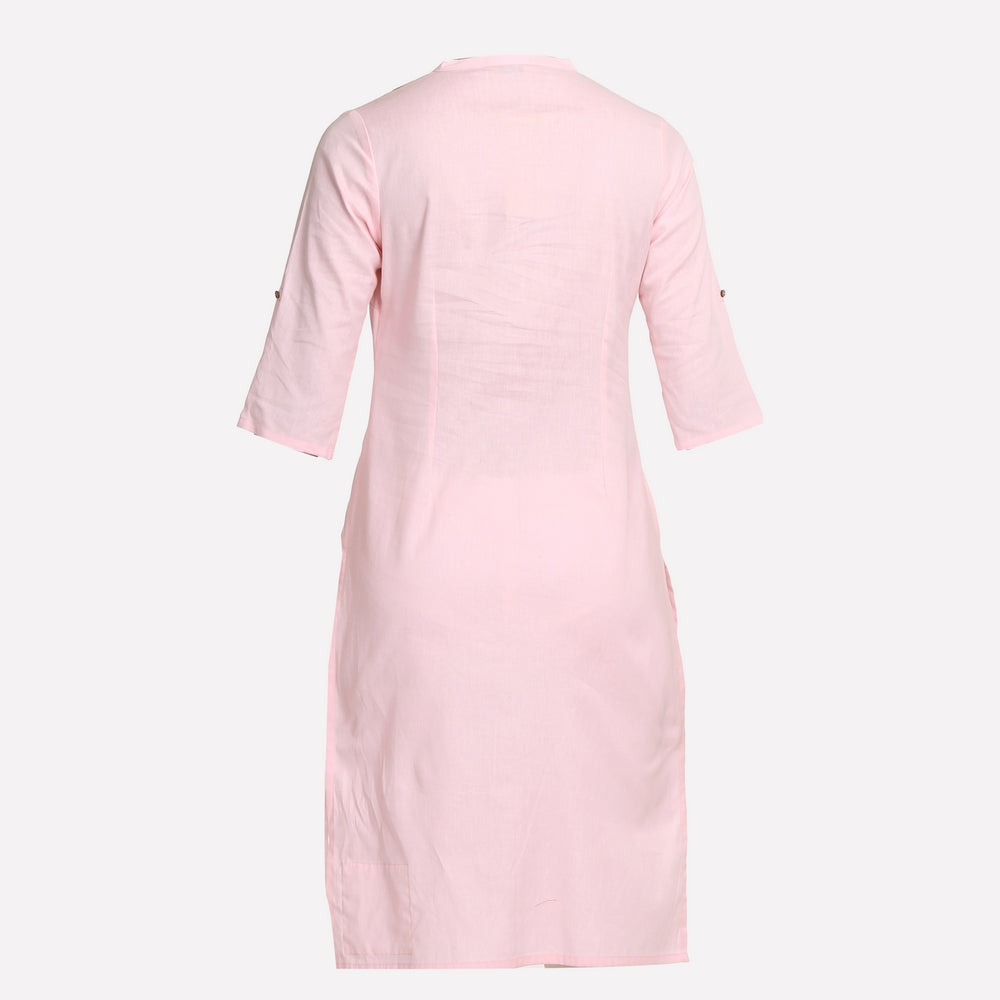 Light Pink 3/4 Sleeve kurta