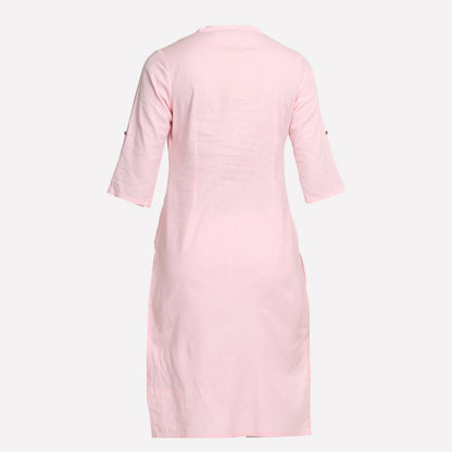 Light Pink 3/4 Sleeve kurta