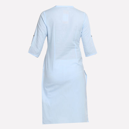 Sky Blue 3/4 Sleeve kurta