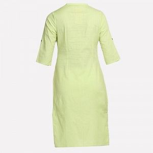 Green 3/4 Sleeve Classic kurta