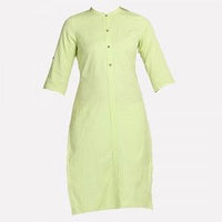 Green 3/4 Sleeve Classic kurta