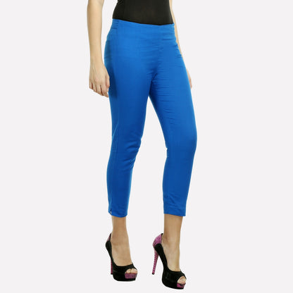 Blue Cropped Trouser