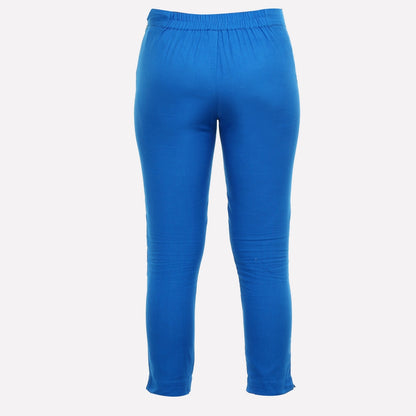 Blue Cropped Trouser