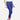 Blue Cropped Solid Trouser