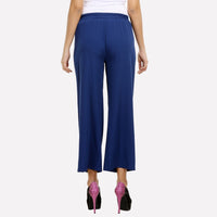 Navy Blue Pleated Palazzo